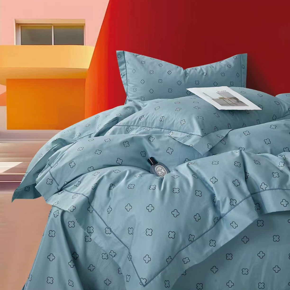 91家纺网 家纺一手货源 找家纺 （总）未来家居 2025新款全棉铂金凯丽三件套13376-3