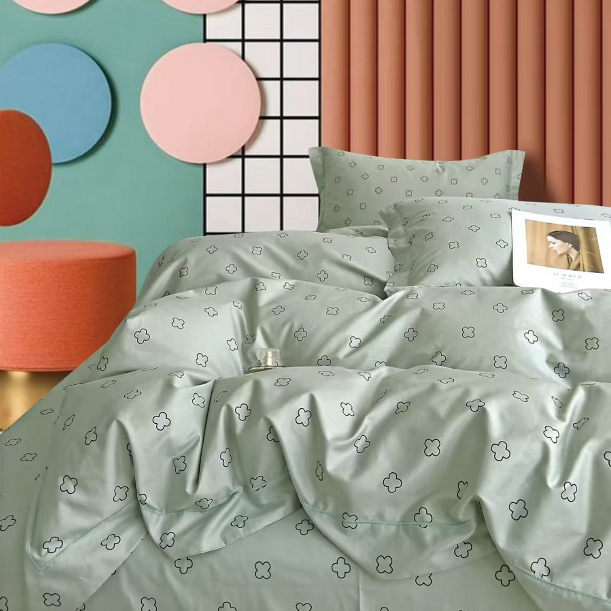 91家纺网 家纺一手货源 找家纺 （总）未来家居 2025新款全棉铂金凯丽三件套13376-3