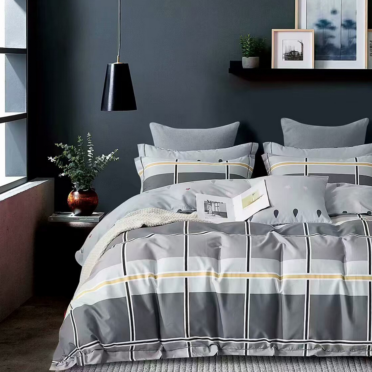 91家纺网 家纺一手货源 找家纺 （总）未来家居 2025新款全棉铂金凯丽三件套13376-3