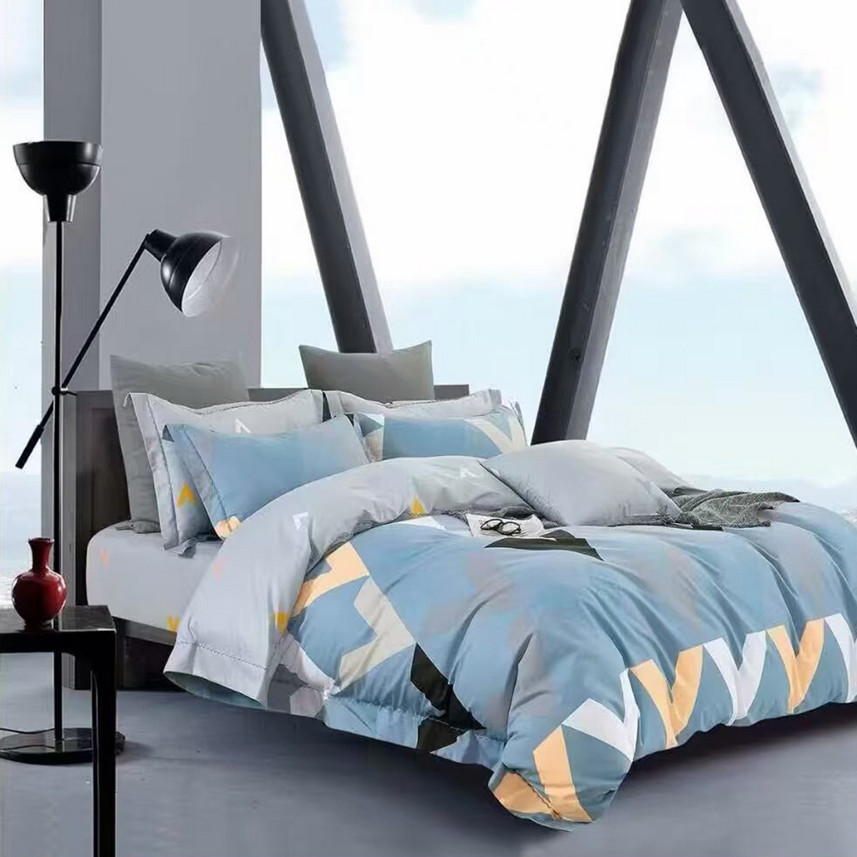 91家纺网 家纺一手货源 找家纺 （总）未来家居 2025新款全棉铂金凯丽三件套13376-3