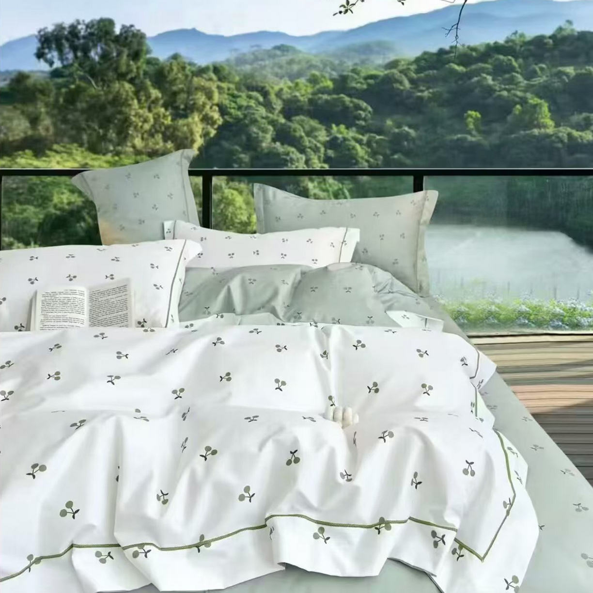 91家纺网 家纺一手货源 找家纺 （总）未来家居 2025新款全棉铂金凯丽三件套13376-3