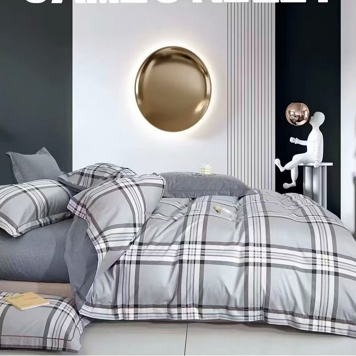 91家纺网 家纺一手货源 找家纺 （总）未来家居 2025新款全棉铂金凯丽三件套13376-3