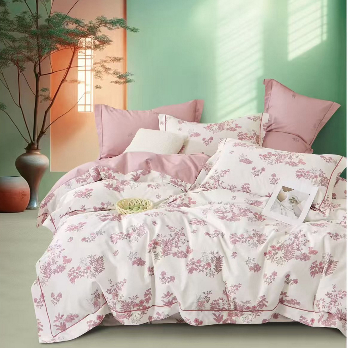 91家纺网 家纺一手货源 找家纺 （总）未来家居 2025新款全棉铂金凯丽三件套13376-3