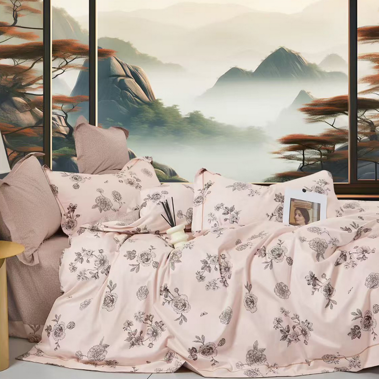 91家纺网 家纺一手货源 找家纺 （总）未来家居 2025新款全棉铂金凯丽三件套13376-3