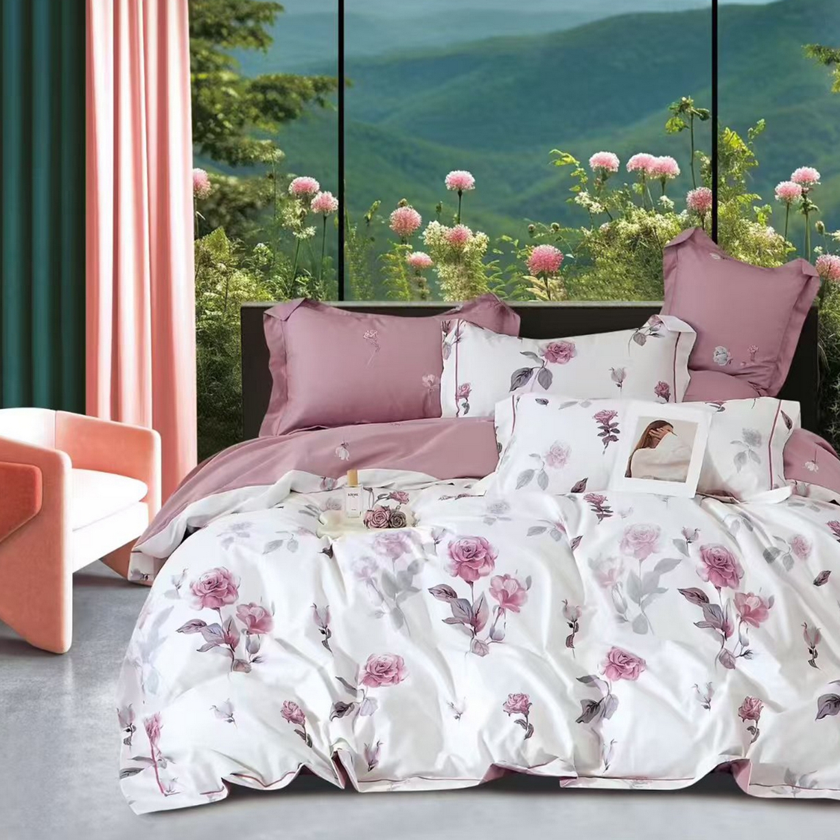 91家纺网 家纺一手货源 找家纺 （总）未来家居 2025新款全棉铂金凯丽三件套13376-3