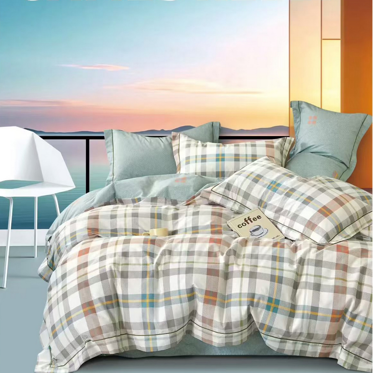 91家纺网 家纺一手货源 找家纺 （总）未来家居 2025新款全棉铂金凯丽三件套13376-3