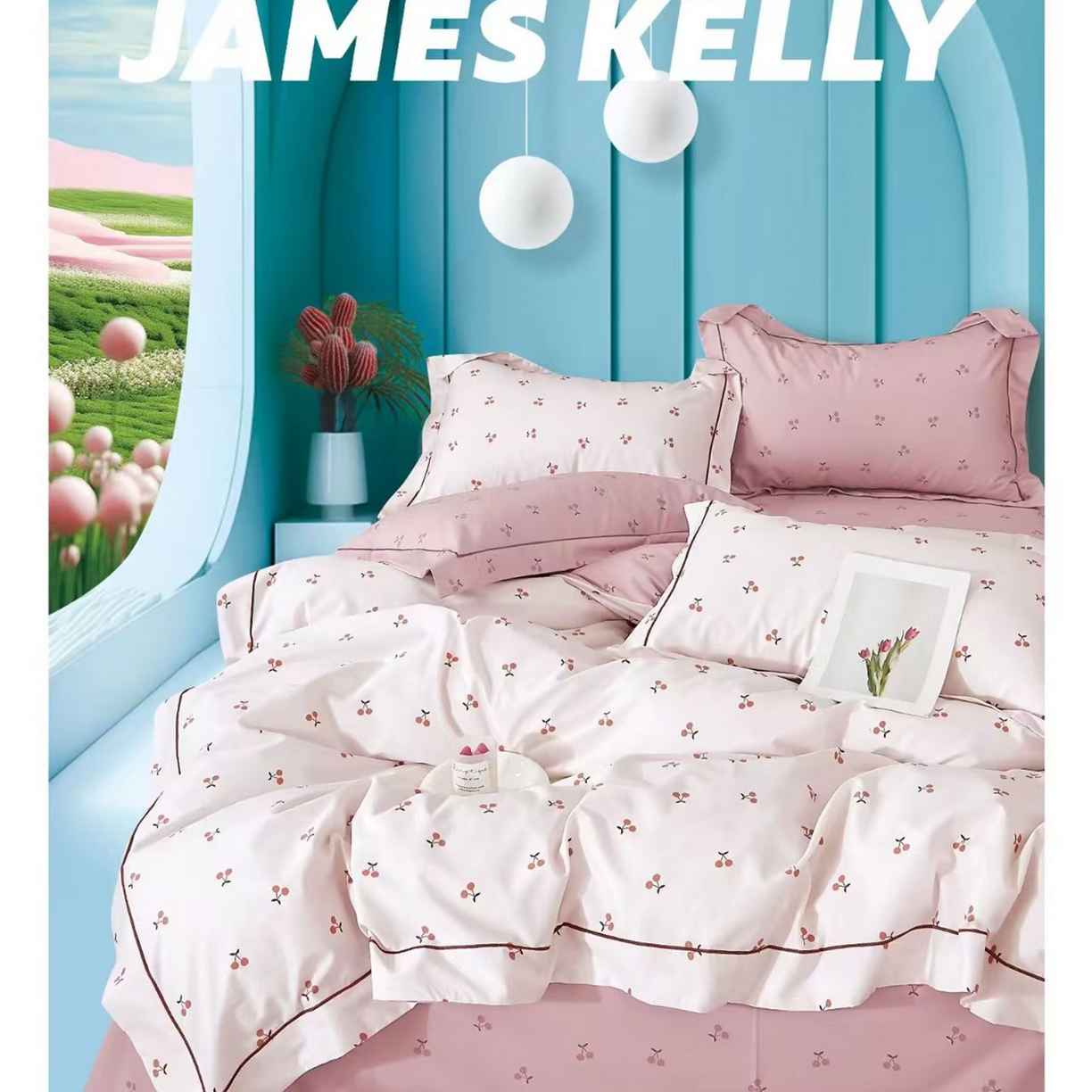 91家纺网 家纺一手货源 找家纺 （总）未来家居 2026新款全棉铂金凯丽小号四件套