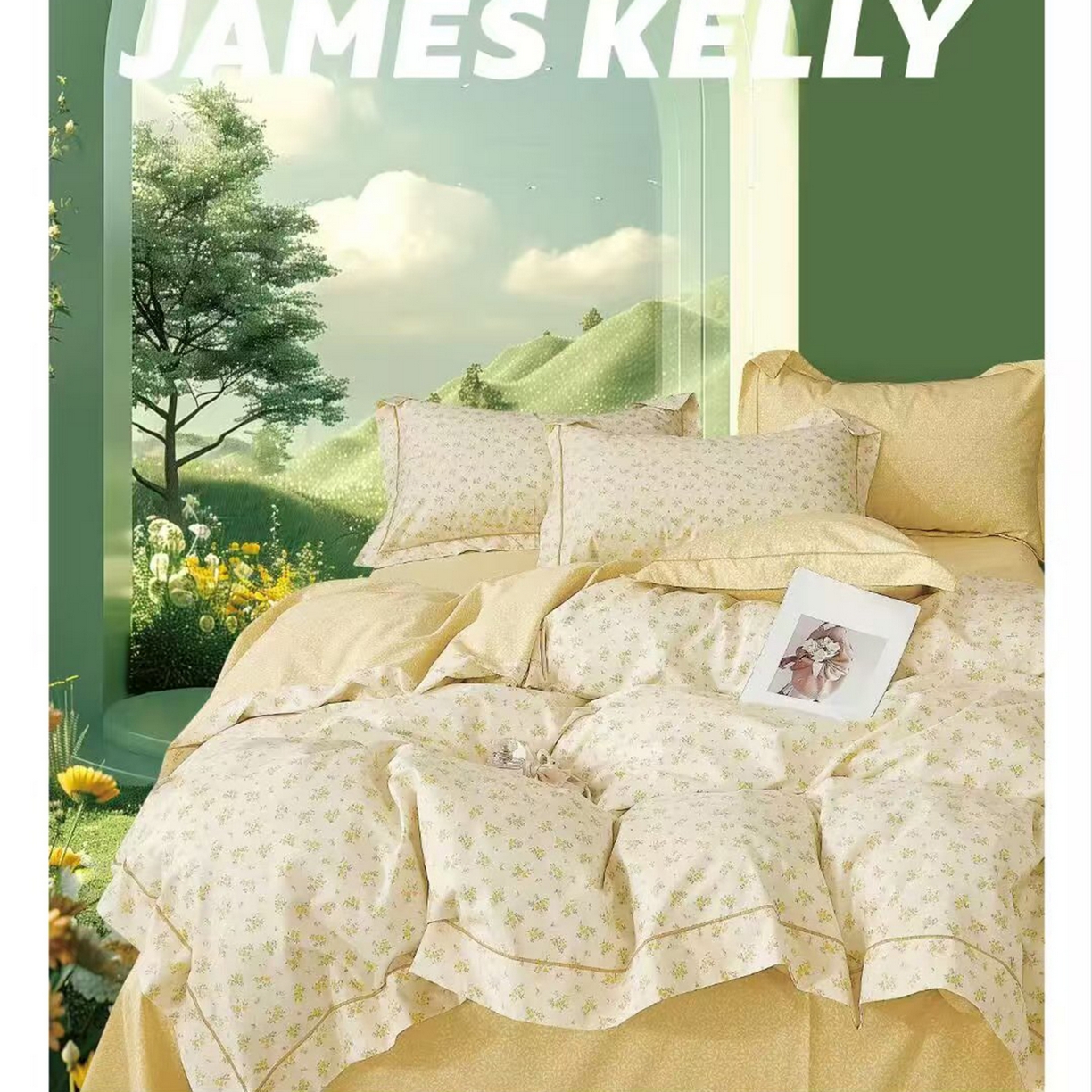 91家纺网 家纺一手货源 找家纺 （总）未来家居 2026新款全棉铂金凯丽小号四件套