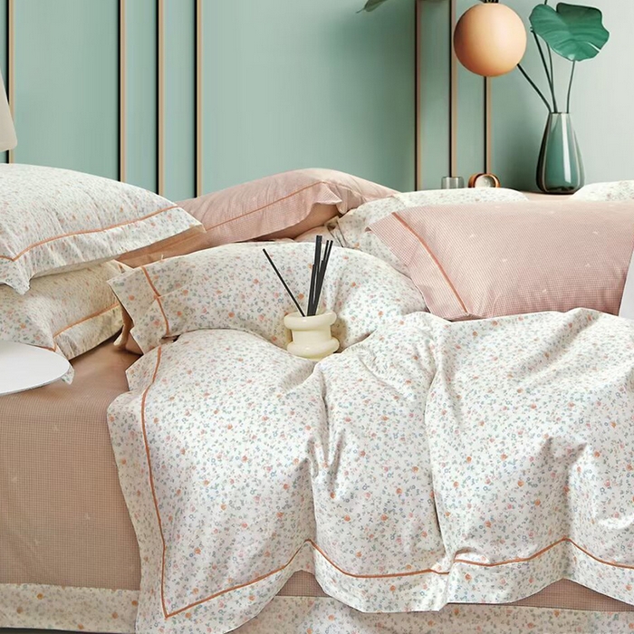 91家纺网 家纺一手货源 找家纺 （总）未来家居 2025新款金凯丽数码大提花印花长绒棉四件套