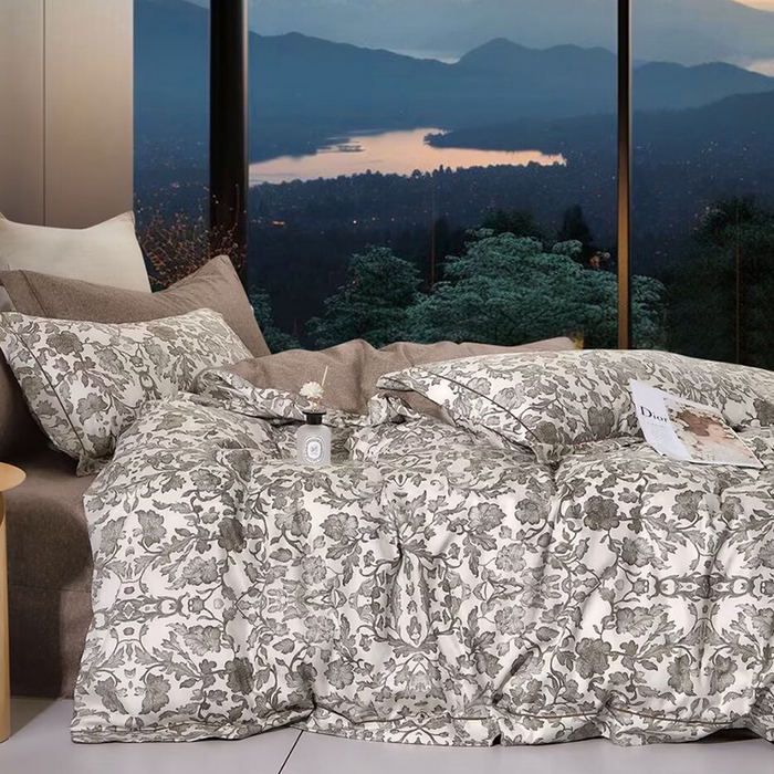 91家纺网 家纺一手货源 找家纺 （总）未来家居 2025新款金凯丽数码大提花印花长绒棉四件套