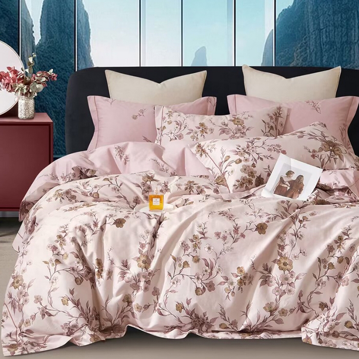 91家纺网 家纺一手货源 找家纺 （总）未来家居 2025新款金凯丽数码大提花印花长绒棉四件套