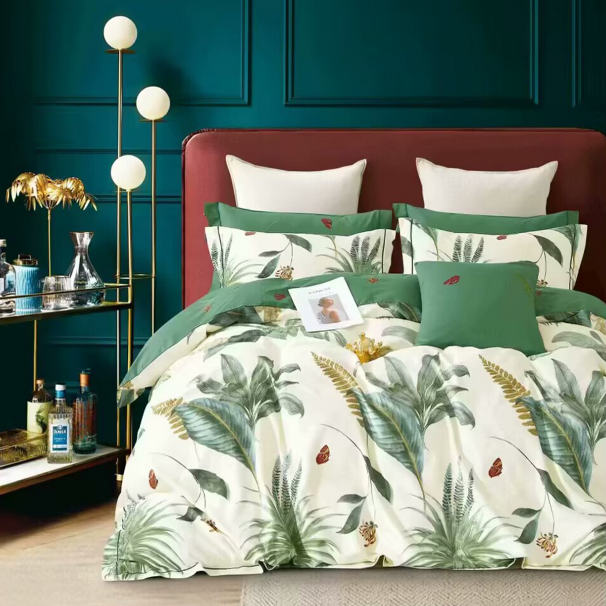 91家纺网 家纺一手货源 找家纺 （总）未来家居 2025新款金凯丽数码大提花印花长绒棉四件套