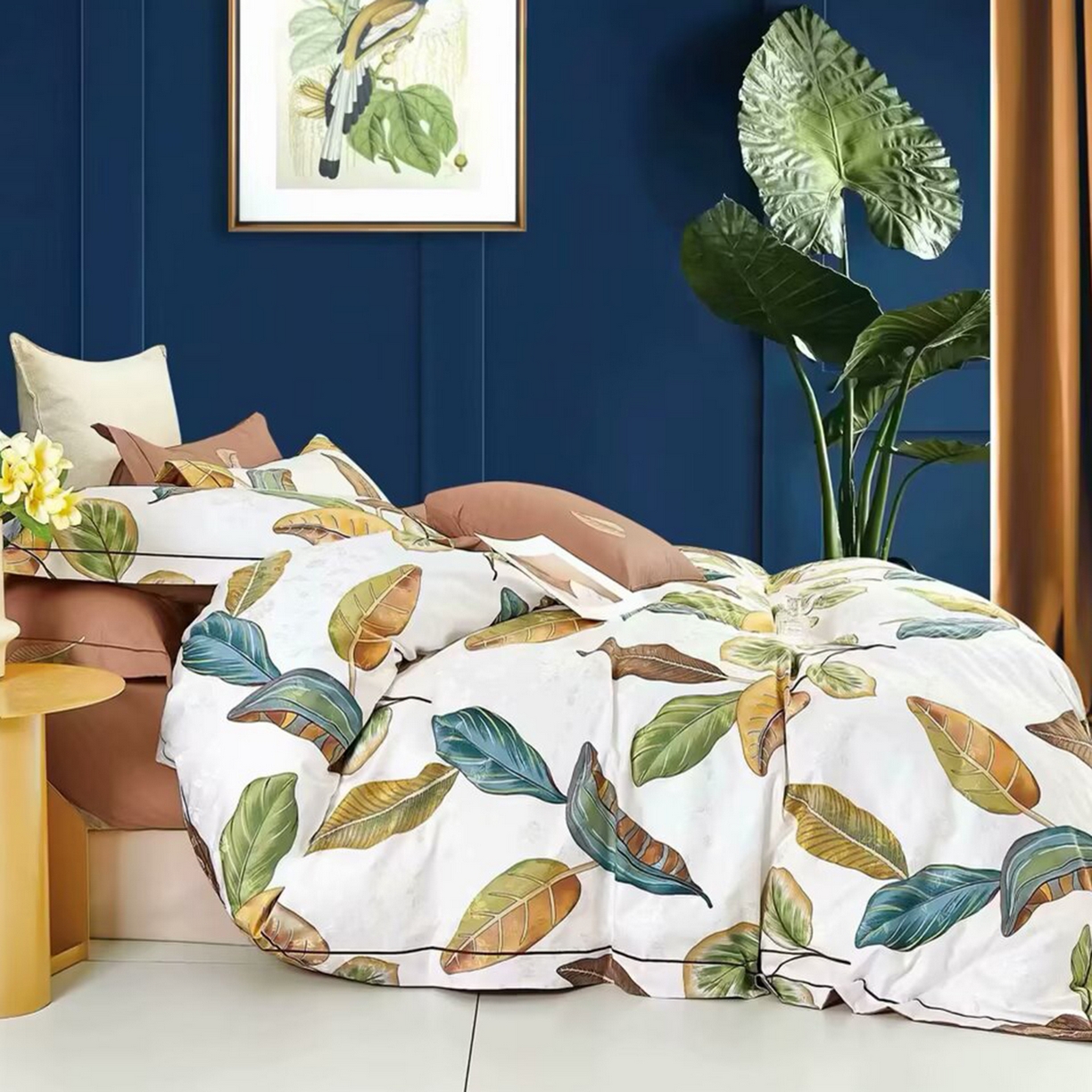 91家纺网 家纺一手货源 找家纺 （总）未来家居 2025新款金凯丽数码大提花印花长绒棉四件套