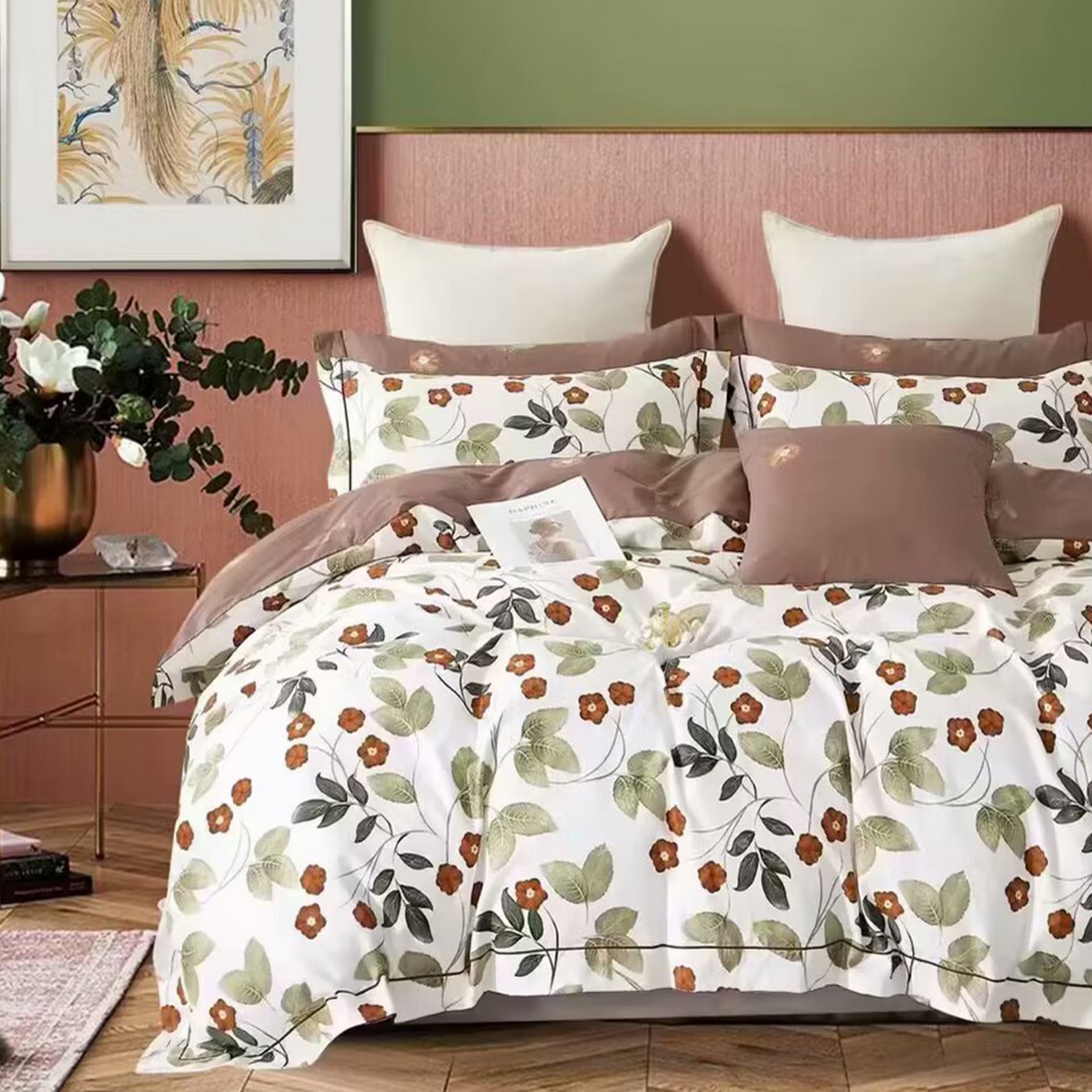 91家纺网 家纺一手货源 找家纺 （总）未来家居 2025新款金凯丽数码大提花印花长绒棉四件套