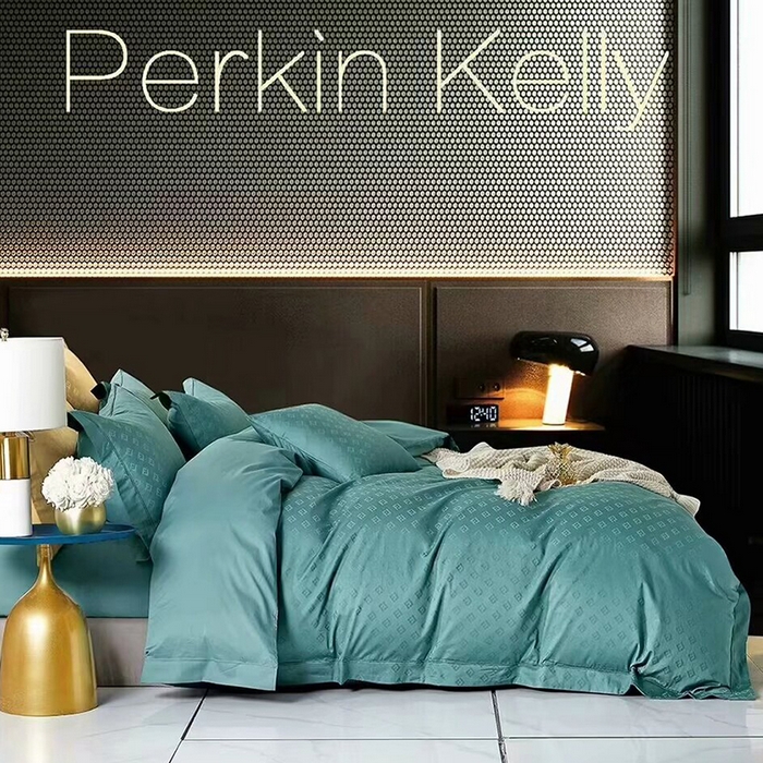 91家纺网 家纺一手货源 找家纺 （总）未来家居 2025新款凯丽100支长绒棉贡缎提花四件套