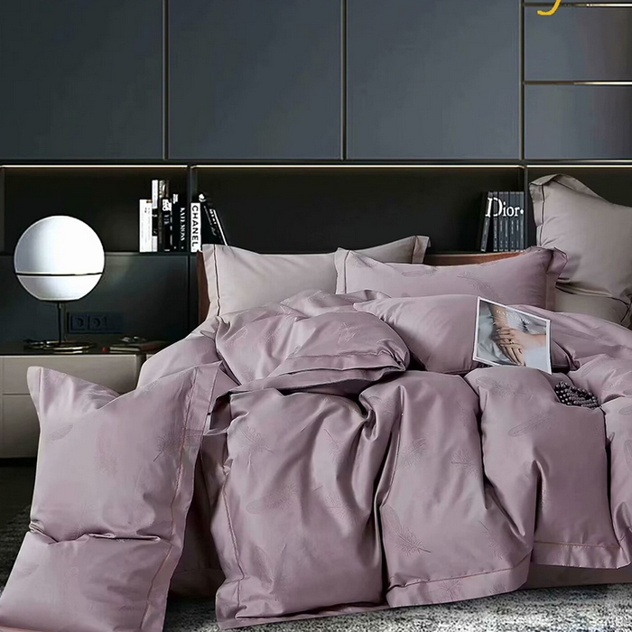 91家纺网 家纺一手货源 找家纺 （总）未来家居 2025新款凯丽100支长绒棉贡缎提花四件套