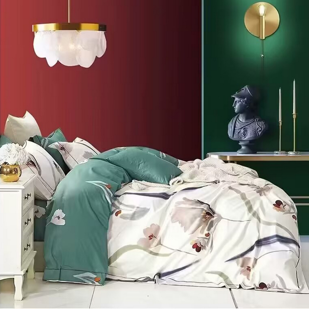 91家纺网 家纺一手货源 找家纺 （总）未来家居 JAMES KELLY （铂金凯丽）2025新款40支13376全棉印染铂金长绒棉四件套-系列4