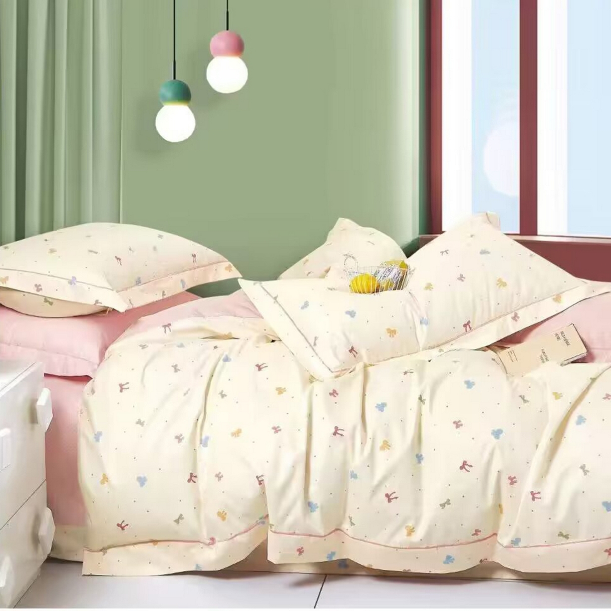 91家纺网 家纺一手货源 找家纺 （总）未来家居 JAMES KELLY （铂金凯丽）2025新款40支13376全棉印染铂金长绒棉四件套-系列4