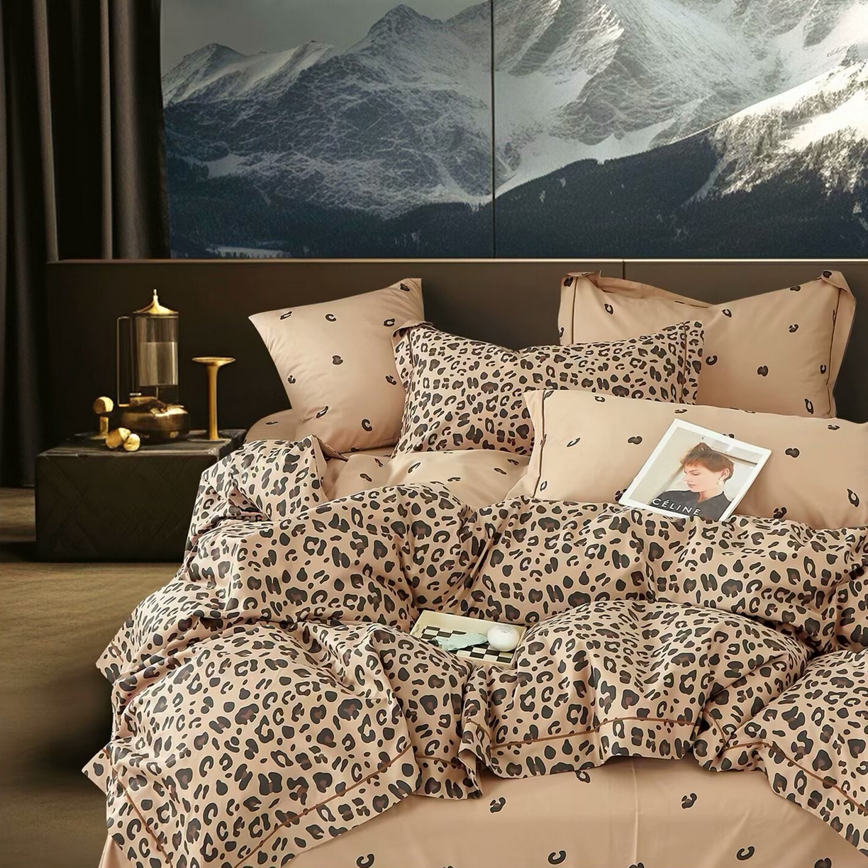 91家纺网 家纺一手货源 找家纺 （总）未来家居 JAMES KELLY （铂金凯丽）2025新款40支13376全棉印染铂金长绒棉四件套-系列4