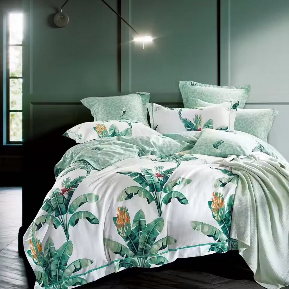 91家纺网 家纺一手货源 找家纺 （总）未来家居 JAMES KELLY （铂金凯丽）2025新款40支13376全棉印染铂金长绒棉四件套-系列4