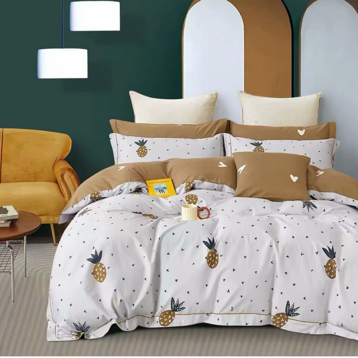 91家纺网 家纺一手货源 找家纺 （总）未来家居 JAMES KELLY （铂金凯丽）2025新款40支13376全棉印染铂金长绒棉四件套-系列4