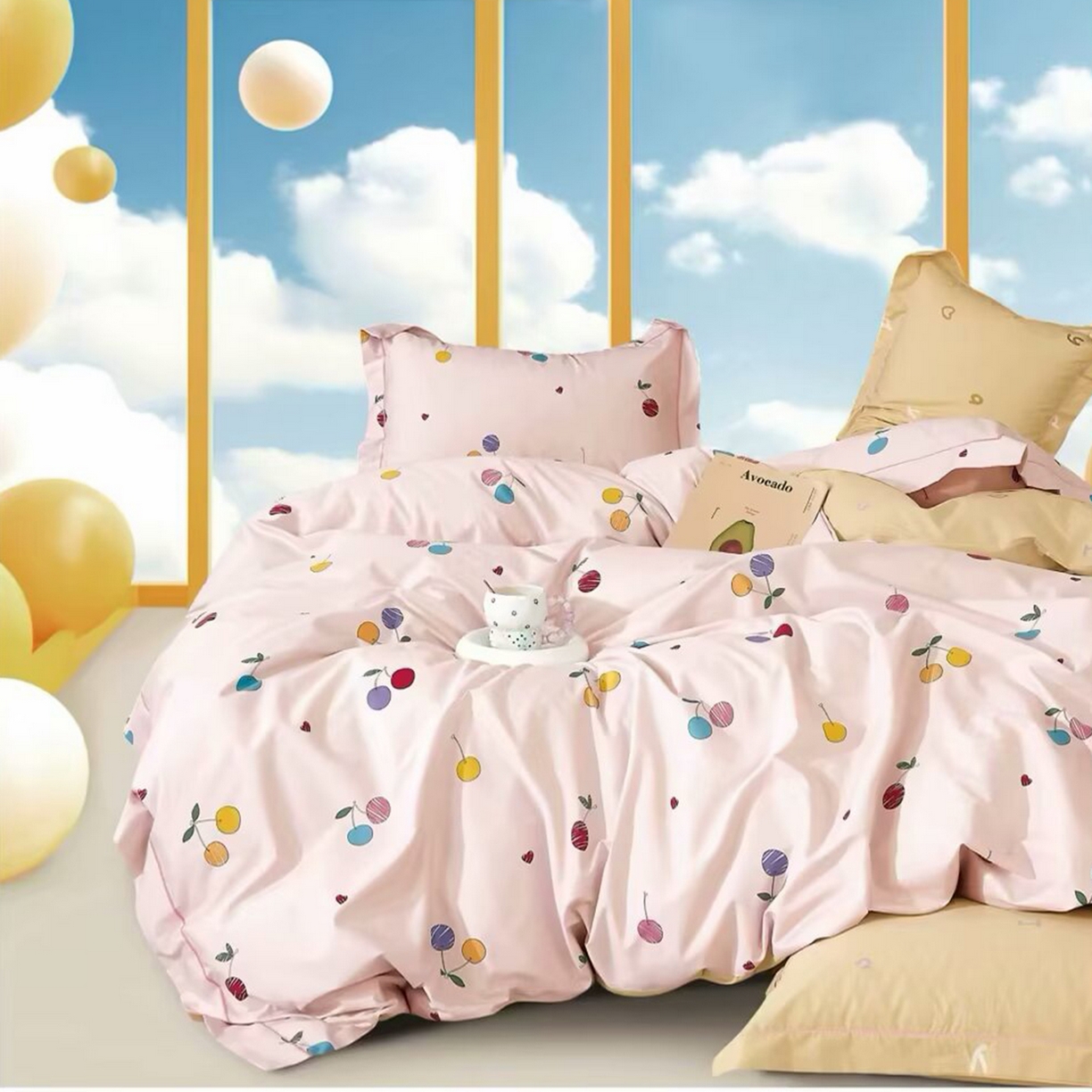 91家纺网 家纺一手货源 找家纺 （总）未来家居 JAMES KELLY （铂金凯丽）2025新款40支13376全棉印染铂金长绒棉四件套-系列4