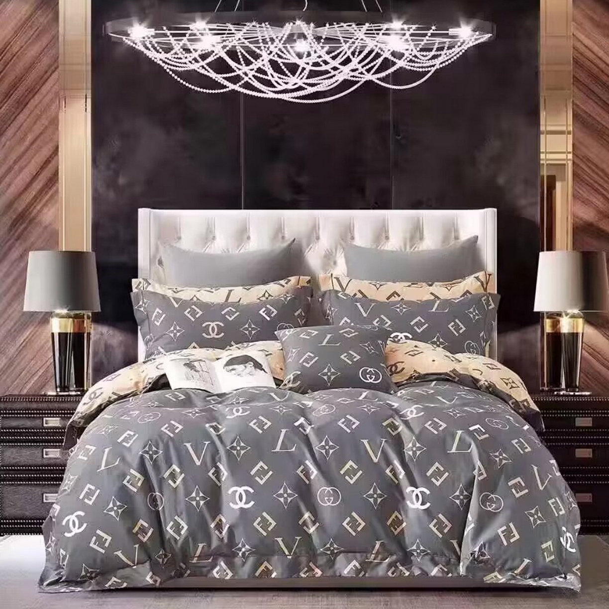 91家纺网 家纺一手货源 找家纺 （总）未来家居 JAMES KELLY （铂金凯丽）2025新款40支13376全棉印染铂金长绒棉四件套-系列4