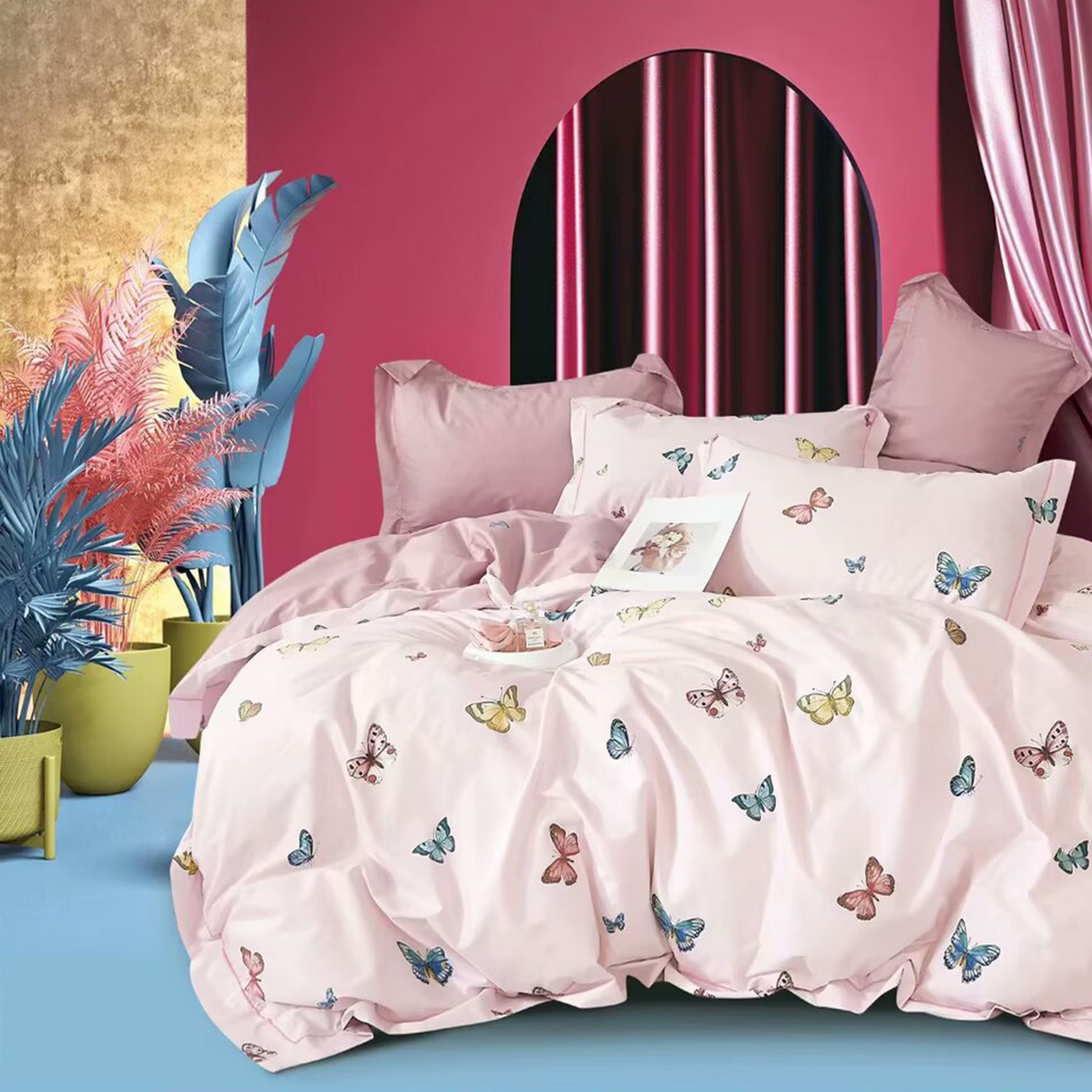 91家纺网 家纺一手货源 找家纺 （总）未来家居 JAMES KELLY （铂金凯丽）2025新款40支13376全棉印染铂金长绒棉四件套-系列4