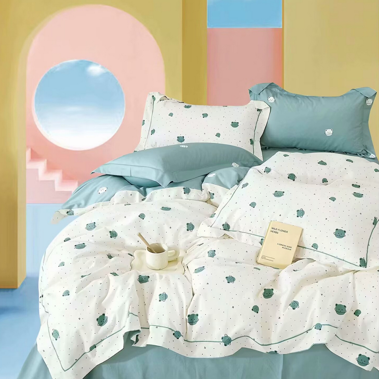 91家纺网 家纺一手货源 找家纺 （总）未来家居 JAMES KELLY （铂金凯丽）2025新款40支13376全棉印染铂金长绒棉四件套-系列4