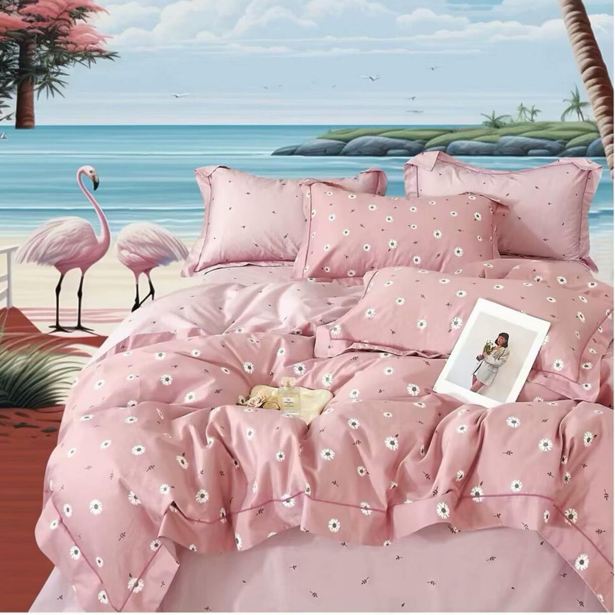 91家纺网 家纺一手货源 找家纺 （总）未来家居 JAMES KELLY （铂金凯丽）2025新款40支13376全棉印染铂金长绒棉四件套-系列4