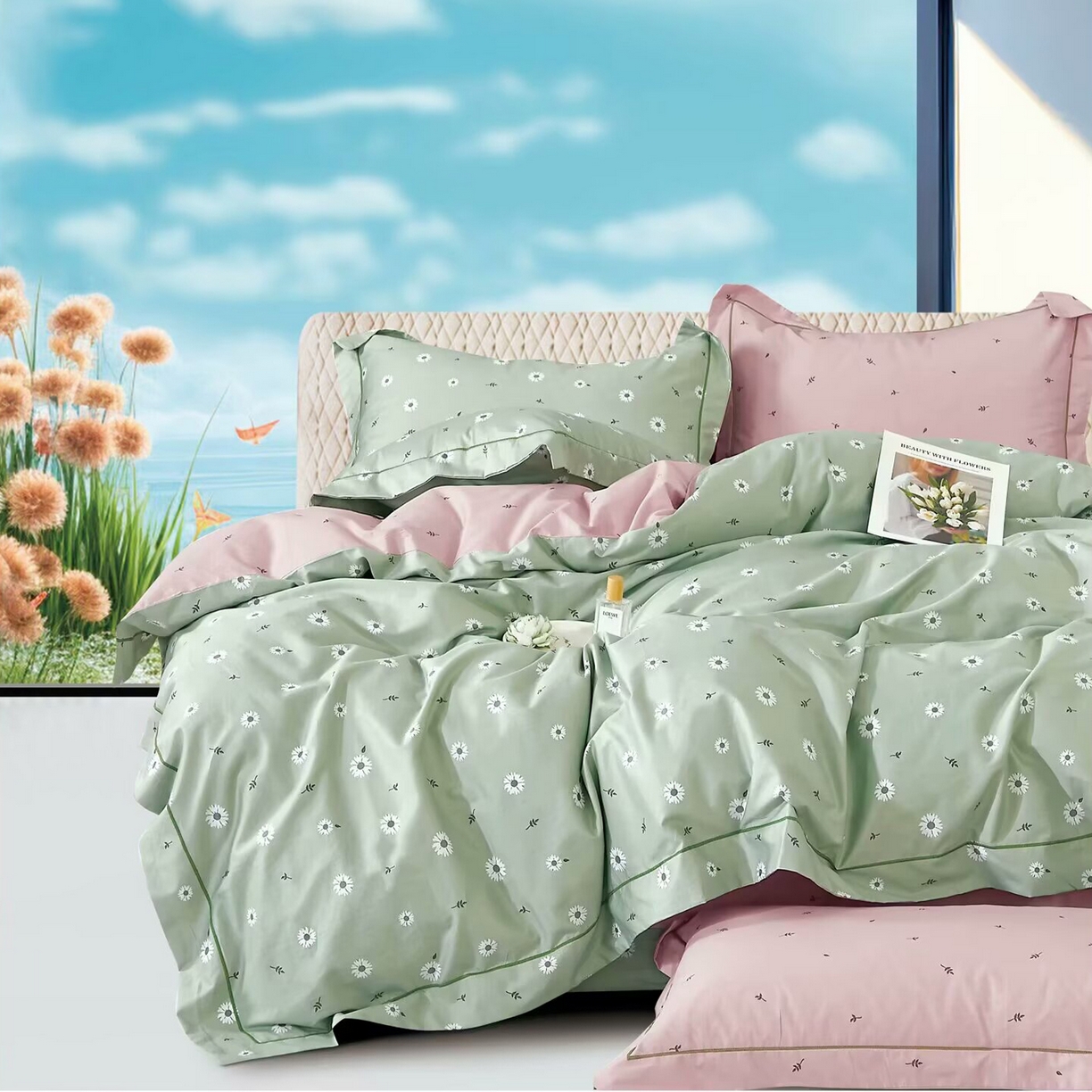 91家纺网 家纺一手货源 找家纺 （总）未来家居 JAMES KELLY （铂金凯丽）2025新款40支13376全棉印染铂金长绒棉四件套-系列4