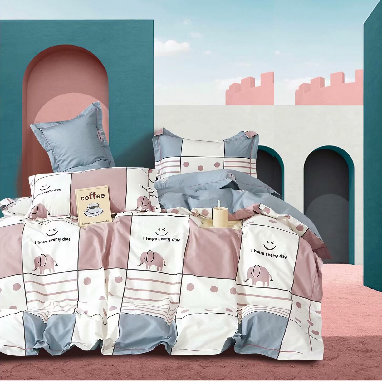 91家纺网 家纺一手货源 找家纺 （总）未来家居 JAMES KELLY （铂金凯丽）2025新款40支13376全棉印染铂金长绒棉四件套-系列4