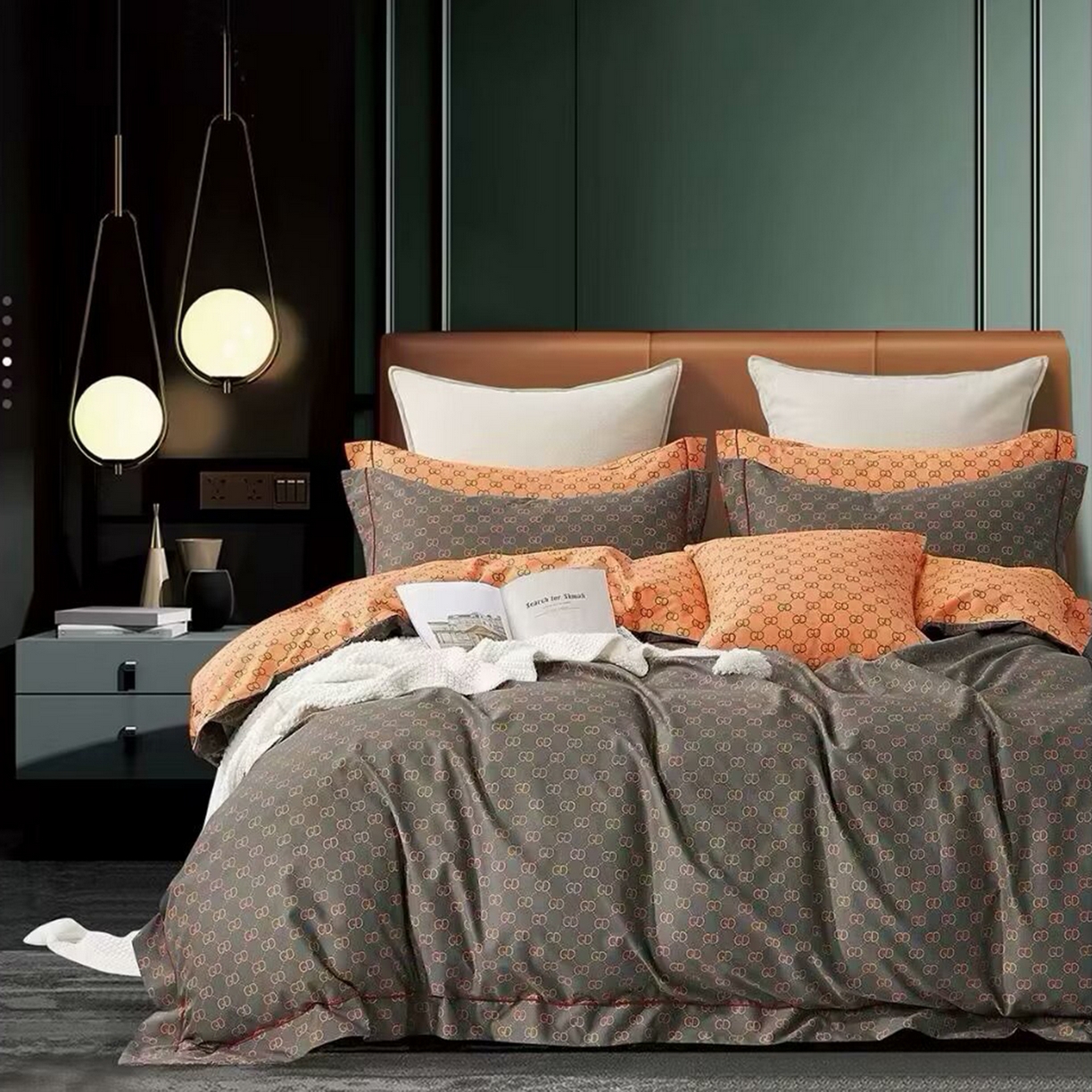 91家纺网 家纺一手货源 找家纺 （总）未来家居 JAMES KELLY （铂金凯丽）2025新款40支13376全棉印染铂金长绒棉四件套-系列4