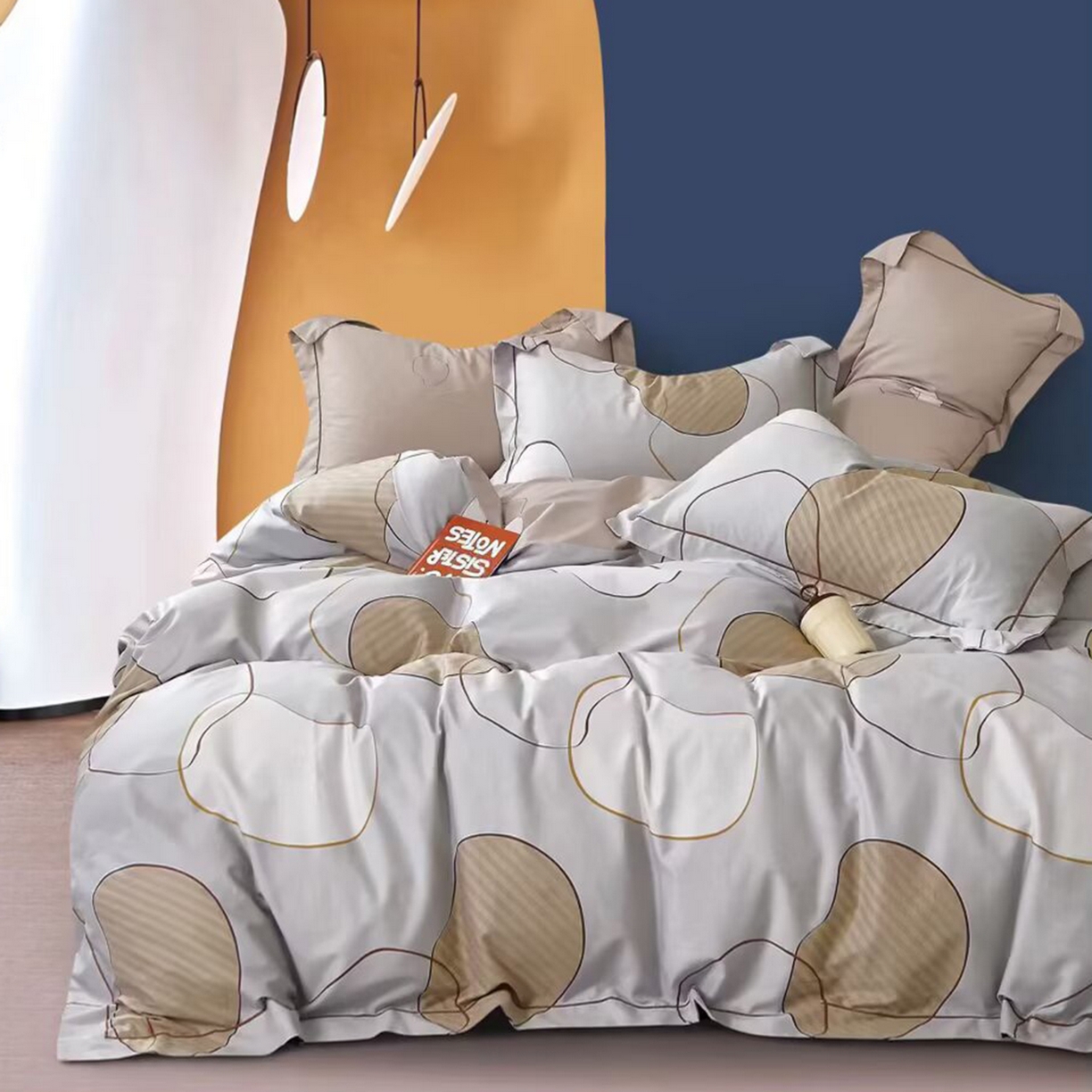 91家纺网 家纺一手货源 找家纺 （总）未来家居 JAMES KELLY （铂金凯丽）2025新款40支13376全棉印染铂金长绒棉四件套-系列4