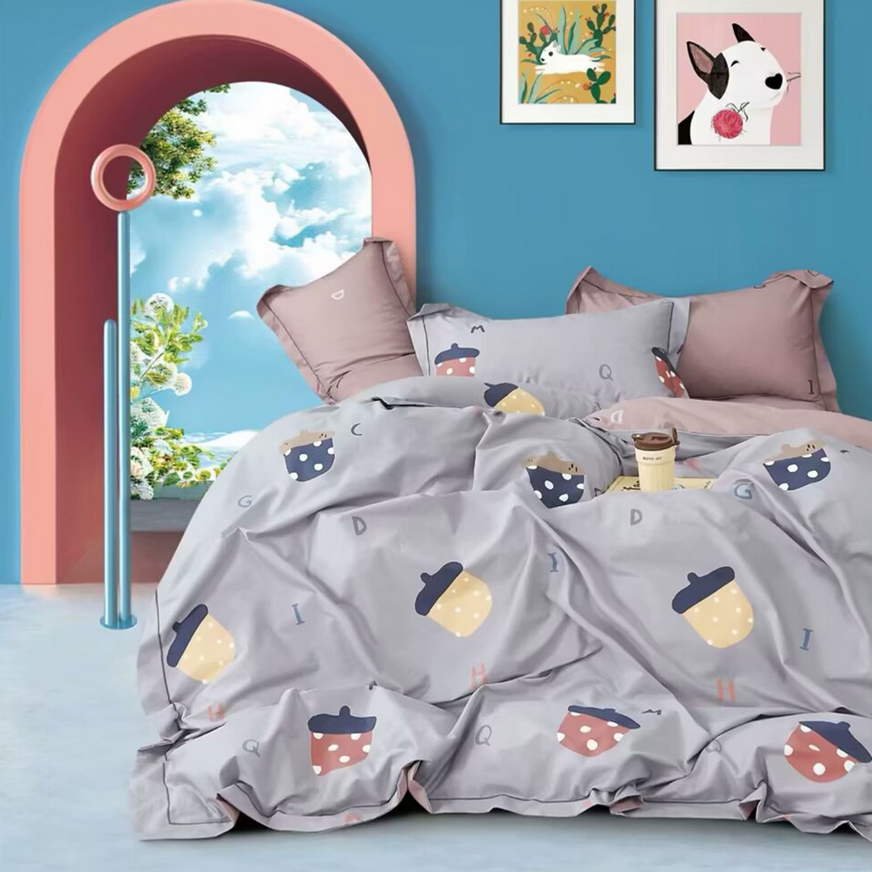 91家纺网 家纺一手货源 找家纺 （总）未来家居 JAMES KELLY （铂金凯丽）2025新款40支13376全棉印染铂金长绒棉四件套-系列4