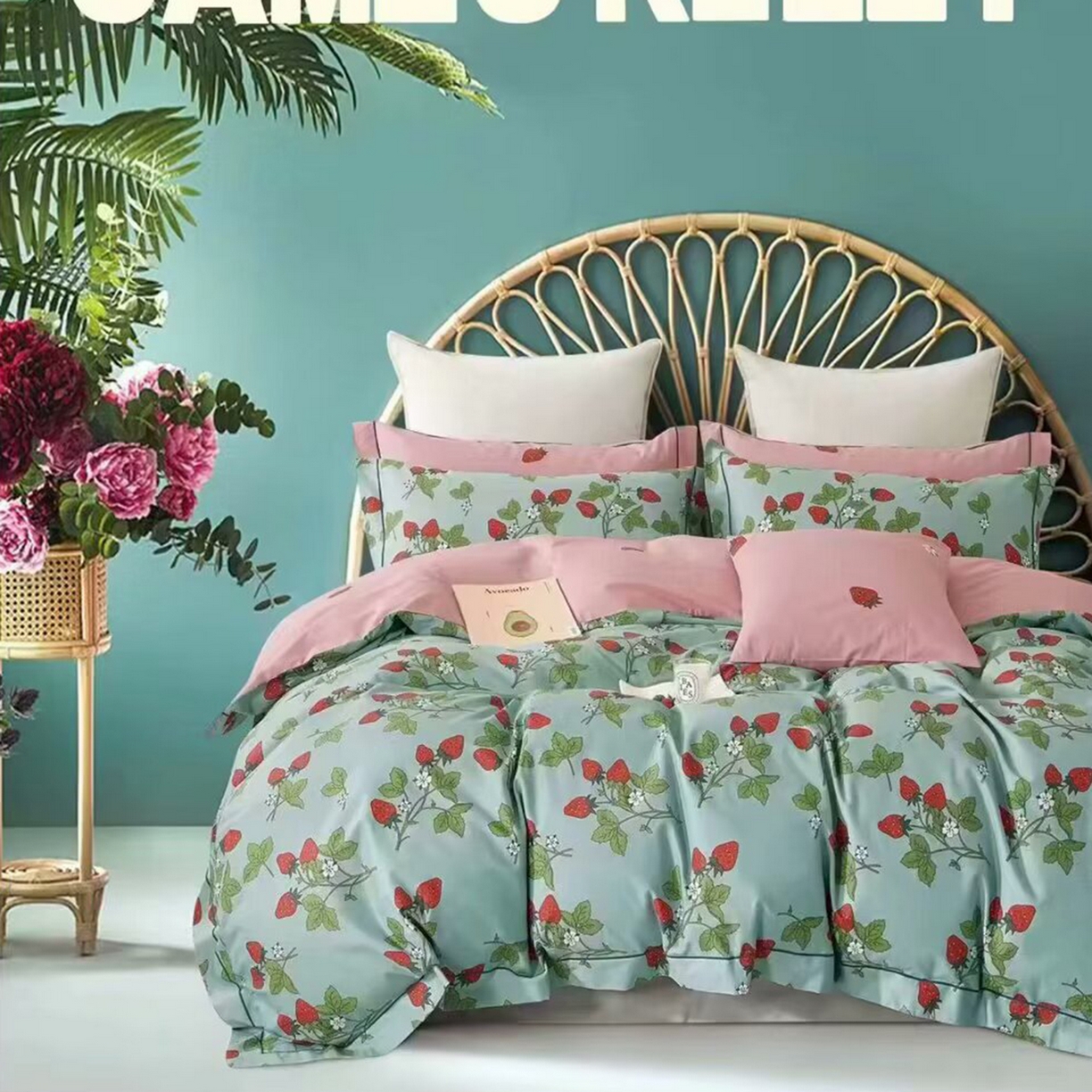 91家纺网 家纺一手货源 找家纺 （总）未来家居 JAMES KELLY （铂金凯丽）2025新款40支13376全棉印染铂金长绒棉四件套-系列4