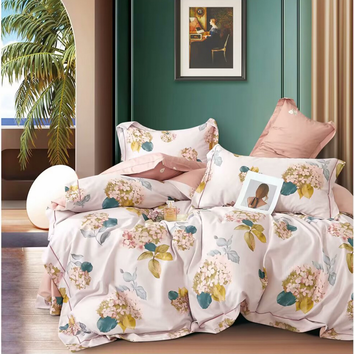 91家纺网 家纺一手货源 找家纺 （总）未来家居 JAMES KELLY （铂金凯丽）2025新款40支13376全棉印染铂金长绒棉四件套-系列4