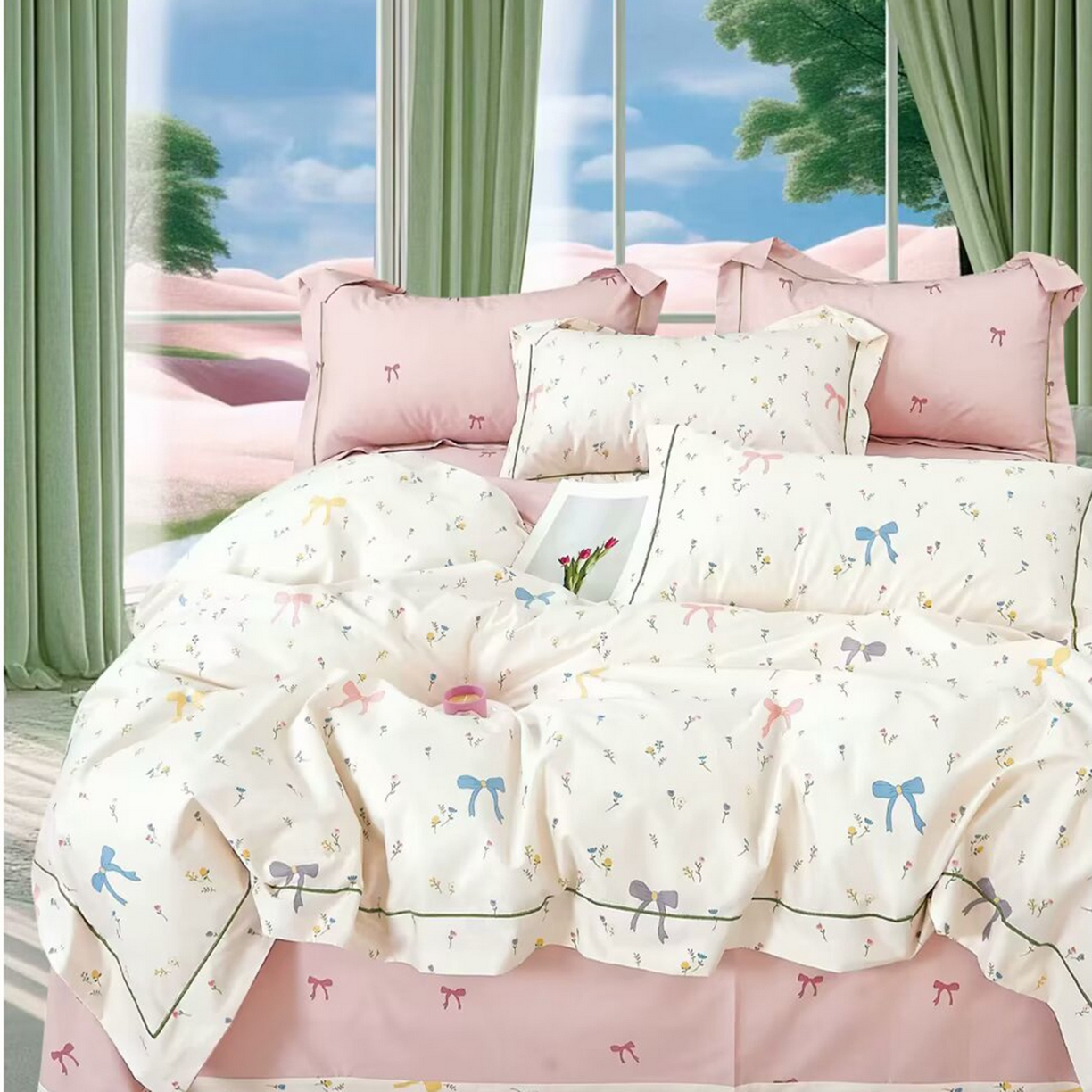 91家纺网 家纺一手货源 找家纺 （总）未来家居 JAMES KELLY （铂金凯丽）2025新款40支13376全棉印染铂金长绒棉四件套-系列4