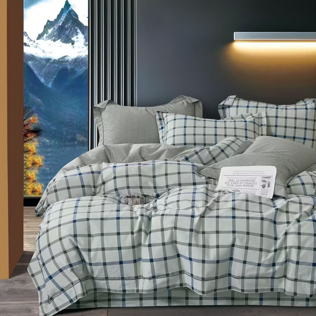 91家纺网 家纺一手货源 找家纺 （总）未来家居 JAMES KELLY （铂金凯丽）2025新款40支13376全棉印染铂金长绒棉四件套-系列4