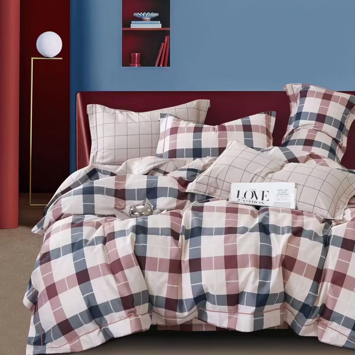 91家纺网 家纺一手货源 找家纺 （总）未来家居 JAMES KELLY （铂金凯丽）2025新款40支13376全棉印染铂金长绒棉四件套-系列4