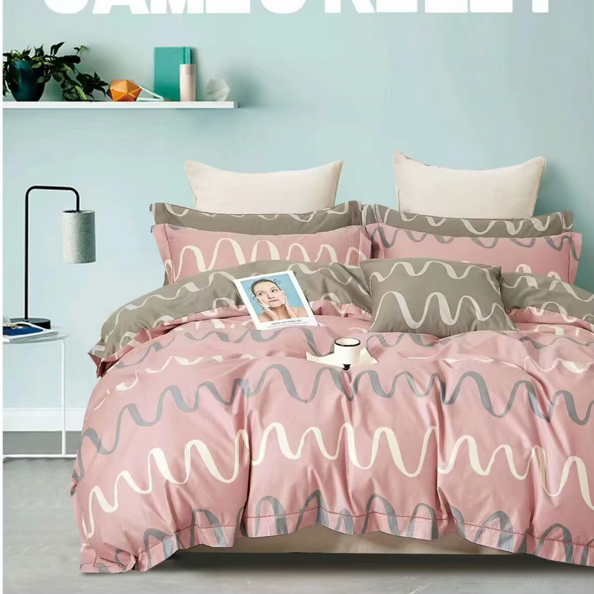 91家纺网 家纺一手货源 找家纺 （总）未来家居 JAMES KELLY （铂金凯丽）2025新款40支13376全棉印染铂金长绒棉四件套-系列4