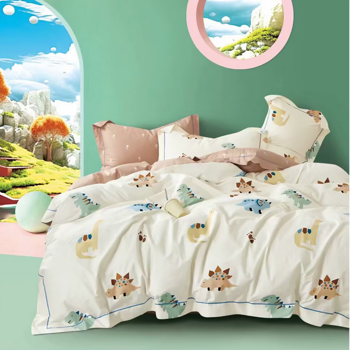 91家纺网 家纺一手货源 找家纺 （总）未来家居 JAMES KELLY （铂金凯丽）2025新款40支13376全棉印染铂金长绒棉四件套-系列4