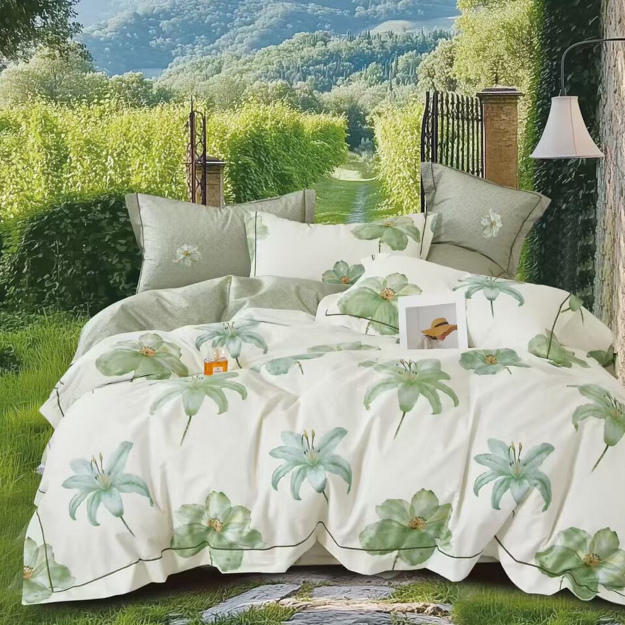 91家纺网 家纺一手货源 找家纺 （总）未来家居 JAMES KELLY （铂金凯丽）2025新款40支13376全棉印染铂金长绒棉四件套-系列4