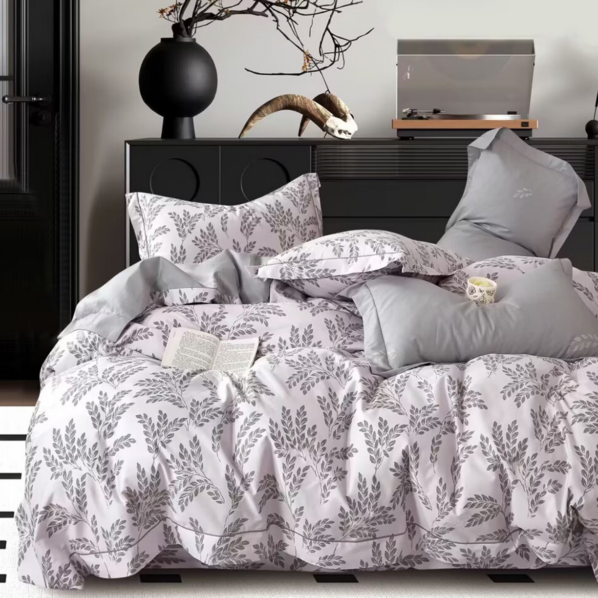 91家纺网 家纺一手货源 找家纺 （总）未来家居 JAMES KELLY （铂金凯丽）2025新款40支13376全棉印染铂金长绒棉四件套-系列4