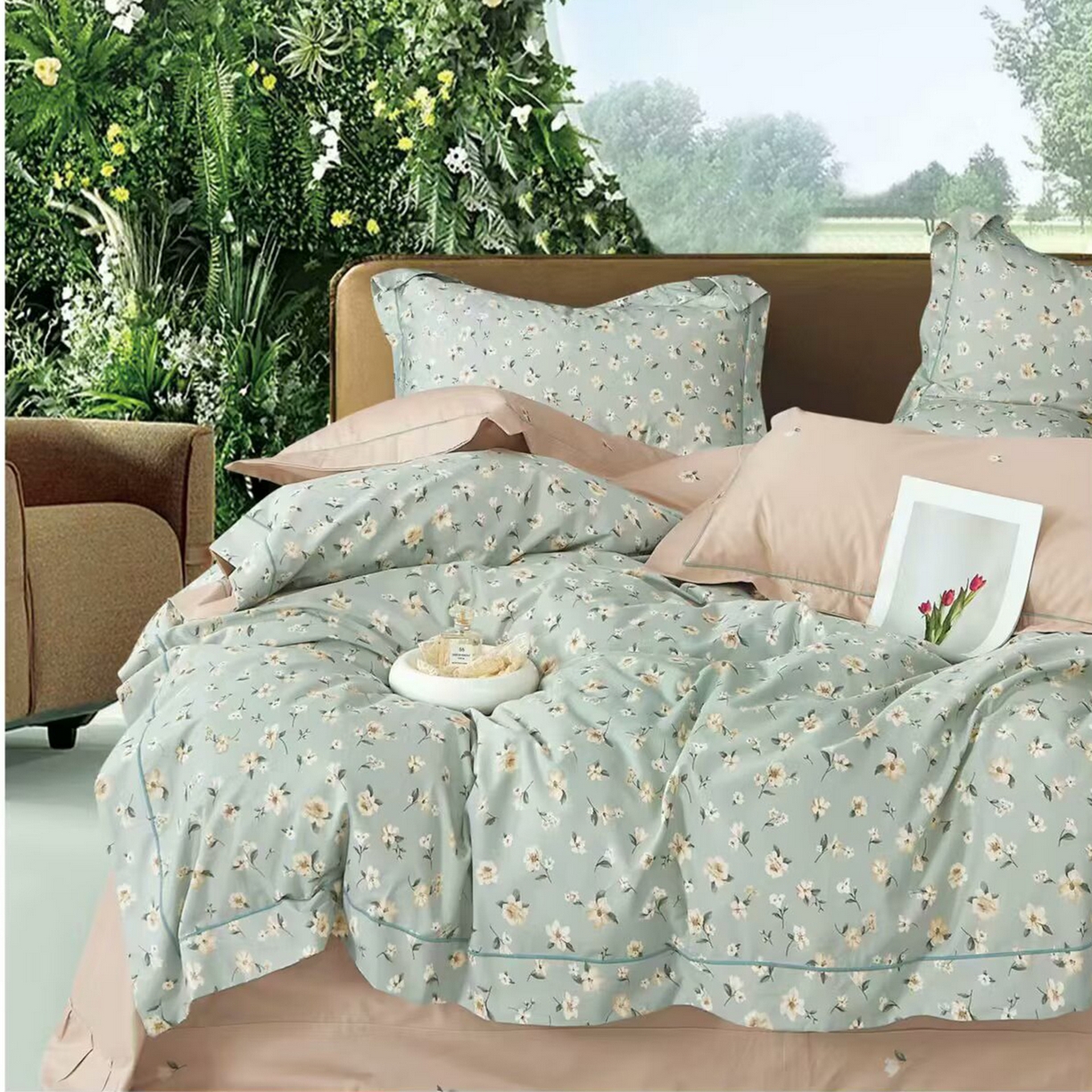 91家纺网 家纺一手货源 找家纺 （总）未来家居 JAMES KELLY （铂金凯丽）2025新款40支13376全棉印染铂金长绒棉四件套-系列4