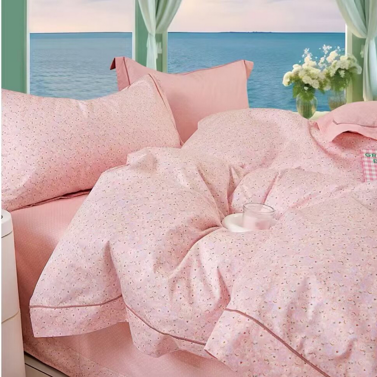 91家纺网 家纺一手货源 找家纺 （总）未来家居 JAMES KELLY （铂金凯丽）2025新款40支13376全棉印染铂金长绒棉四件套-系列4