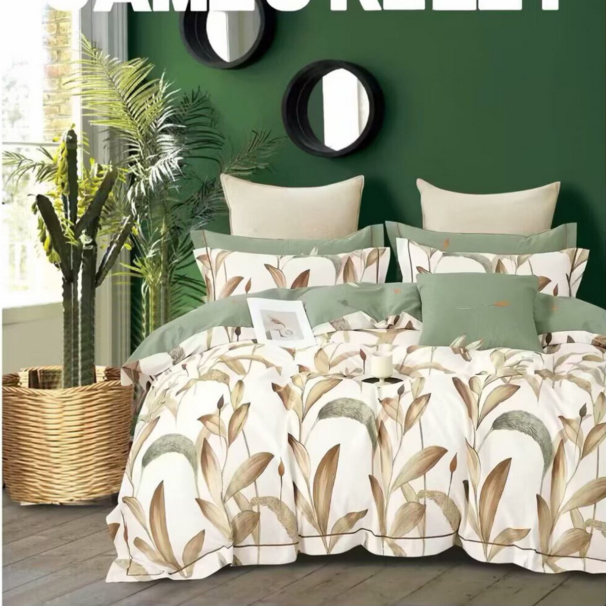 91家纺网 家纺一手货源 找家纺 （总）未来家居 JAMES KELLY （铂金凯丽）2025新款40支13376全棉印染铂金长绒棉四件套-系列4