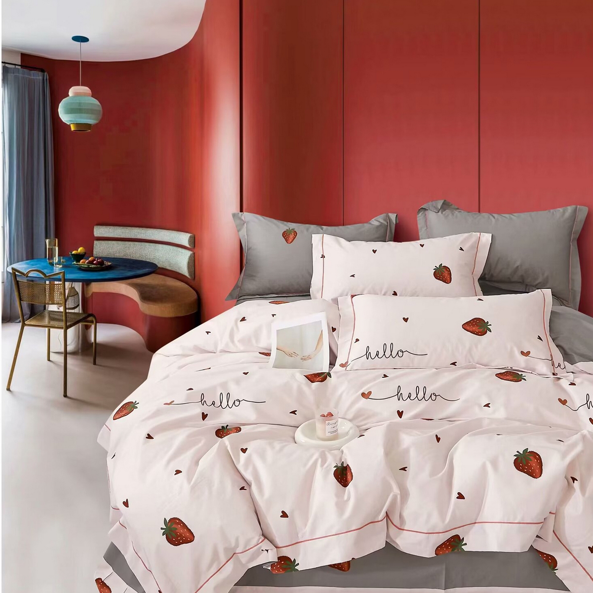 91家纺网 家纺一手货源 找家纺 （总）未来家居 JAMES KELLY （铂金凯丽）2025新款40支13376全棉印染铂金长绒棉四件套-系列4