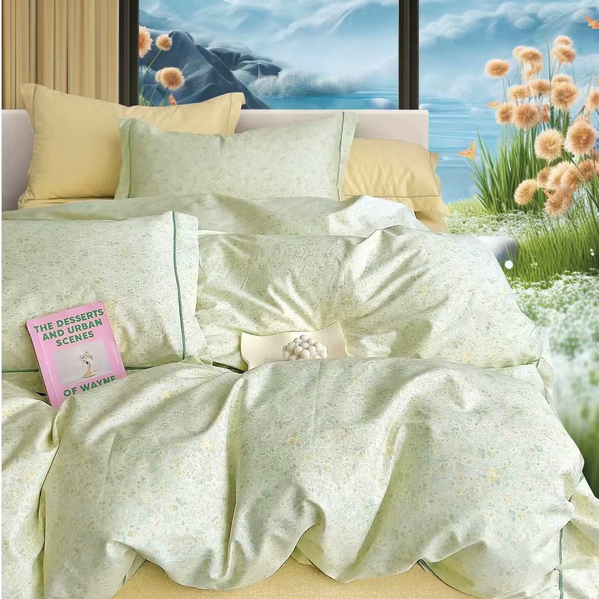 91家纺网 家纺一手货源 找家纺 （总）未来家居 JAMES KELLY （铂金凯丽）2025新款40支13376全棉印染铂金长绒棉四件套-系列4