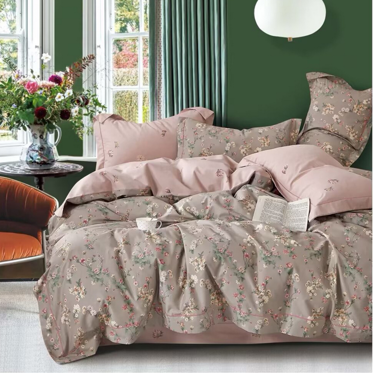 91家纺网 家纺一手货源 找家纺 （总）未来家居 JAMES KELLY （铂金凯丽）2025新款40支13376全棉印染铂金长绒棉四件套-系列4